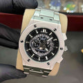Hublot Plain Metallic Watch with date